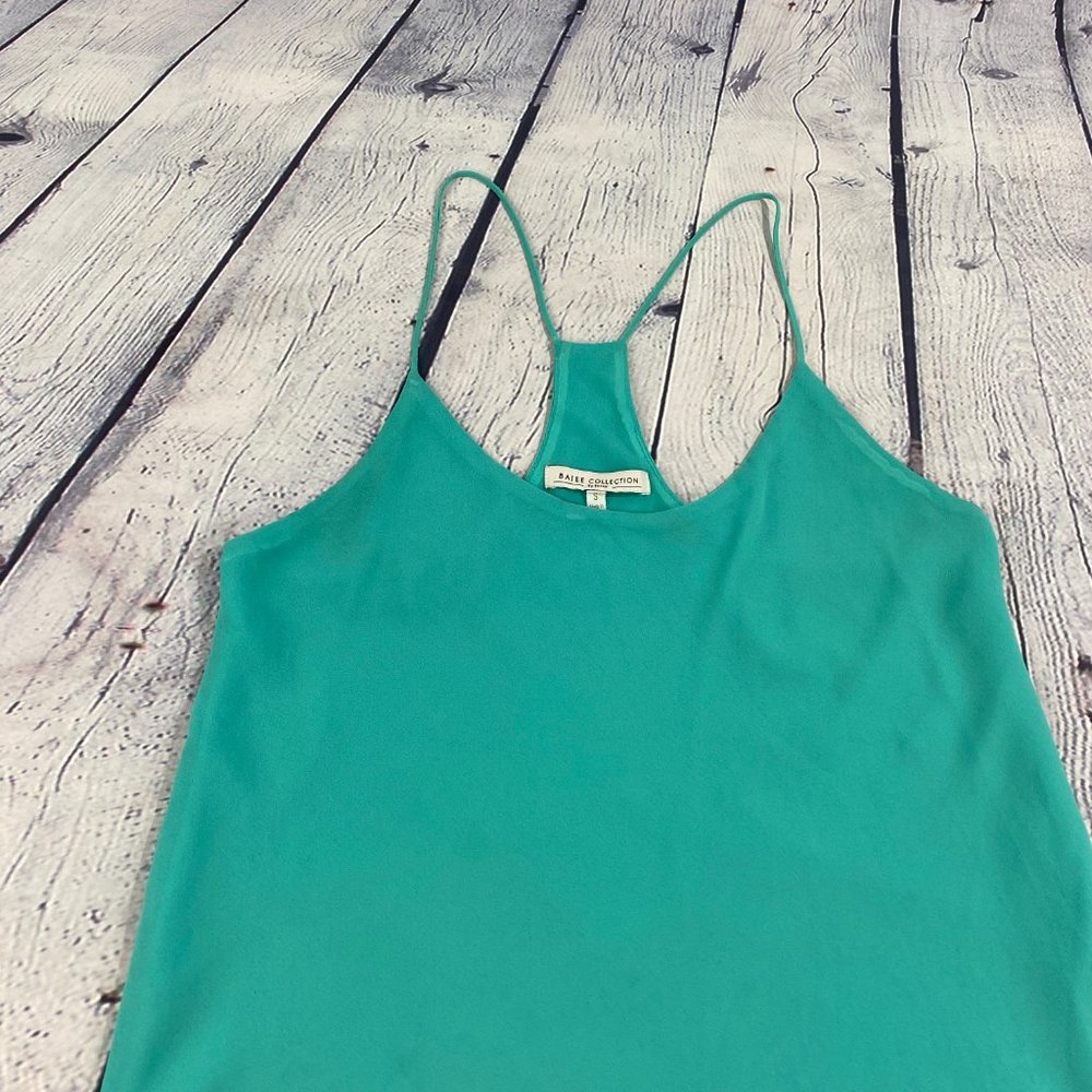 Bajee Collection by Becool Green Chiffon Top Tank - Picture 2 of 8